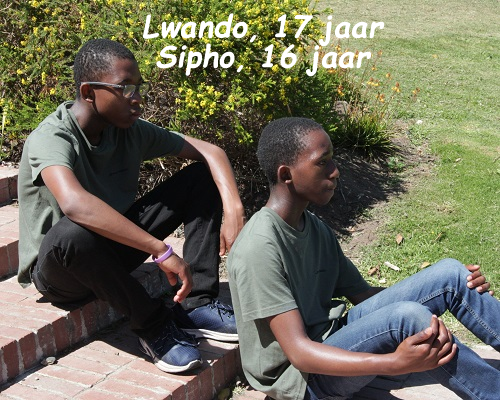 Lwando, 17 jaar - Sipho, 16 jaar